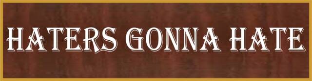 Haters Gonna Hate Name Plate, Plate, Funny Plate, Name Plate With Holder, Funny Tag, Office Custom Nm11