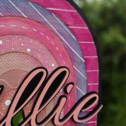 Personalised Hand Painted Rainbow Name Sign - Wooden Nursery Door Plaque Custom Children's Bedroom Decor Boho Wall - thumbnail 3