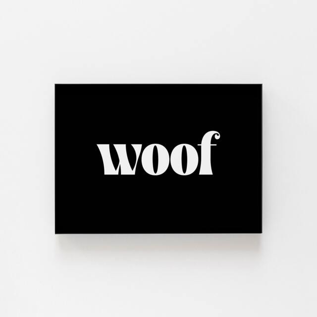 Dog Woof Print, A Colourful Playful Themed Best Gifts For Owners, Room Prints, Wall Art Decor - image 1