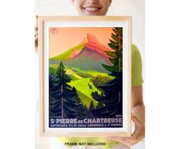 Reprint Of A Vintage Travel Poster To Chatreause France - thumbnail 1