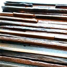 1.1Sqm Reclaimed Wood Wall Tiles, Handmade Mosaic - thumbnail 3