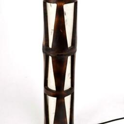 Handmade Bamboo Table Lamp Ethno Boho Decor - thumbnail 3