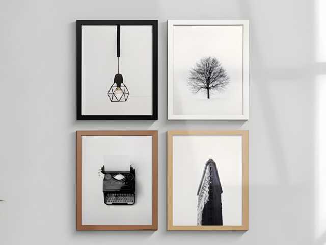 A1, A2, A3, A4, A5, Black Photo Frame Picture Handmade Wall Art Home Decor Modern Poster Frames Gallery Wall Set Birthday Gift - image 1