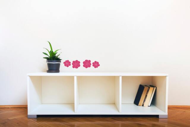 Simple Small Flowers - Wall Decal Custom Vinyl Art Stickers - image 1