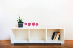 Simple Small Flowers - Wall Decal Custom Vinyl Art Stickers - thumbnail 1