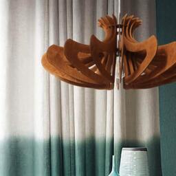 Chandelier, Pendant Light, Mid Century Modern Lamp-Shade, Industrial Ceiling Light-Fixture - thumbnail 2