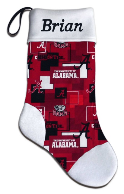 New Personalized Ncaa University Of Alabama Crimson Roll Tide Christmas Stocking