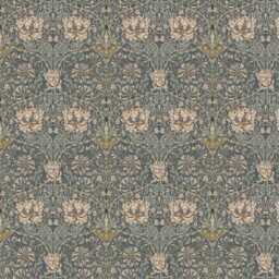Custom Made William Morris Honeysuckle Steel Blackout Lining Curtains 3 - thumbnail 3