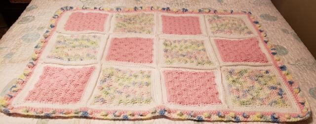 Custom Baby Blanket Handmade Crochet Throw