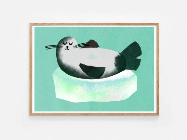 P O S T E R/K I N D R/ Children's Room/ Wall/ H U D/ Sea/ Wall Decoration