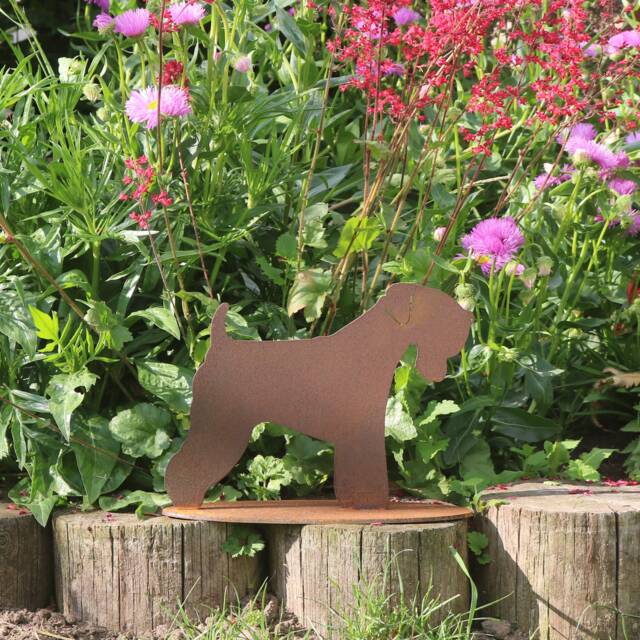 Rusty Metal Wheaten Terrier Garden Decoration, Dog Lover Gift - image 1