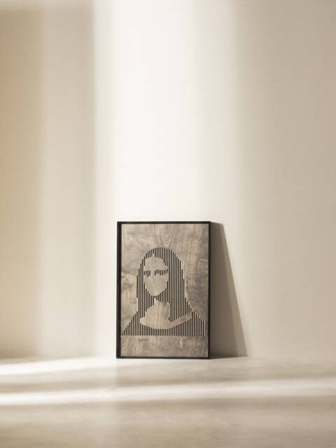 Mona Lisa, La Gioconda, Joconde, Wood Wall Decor, Art, Housewarming Gift, Wooden Rustic Art - image 1