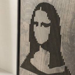 Mona Lisa, La Gioconda, Joconde, Wood Wall Decor, Art, Housewarming Gift, Wooden Rustic Art - thumbnail 3
