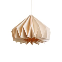 Brownfolds Light Peach Paper Origami Lamp Shade Vanilla Bliss Dual Pack - thumbnail 3