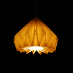Brownfolds Light Peach Paper Origami Lamp Shade Vanilla Bliss Dual Pack - thumbnail 2