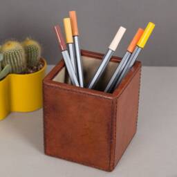 Personalised Leather Deluxe Mini Desk Set - thumbnail 3