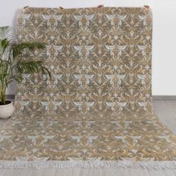 8x10 Rug Grey Silver Soft Silky Handmade Wool & Silk #5389 - 242x300 cms - thumbnail 2