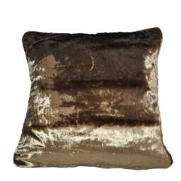 Highland Cow Velvet Piped Cushions Gold Fur Back 18 - thumbnail 2