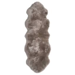 Genuine Australian Sheepskin Rug Double Pelt Taupe Fur, Approx. 2Ft X 6Ft Wool Fur - thumbnail 4