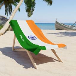 India Beach Towel, India Flag Tovel, Of India, Beach Tovel, India Country Gift, Tovel - thumbnail 1