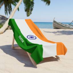 India Beach Towel, India Flag Tovel, Of India, Beach Tovel, India Country Gift, Tovel - thumbnail 4