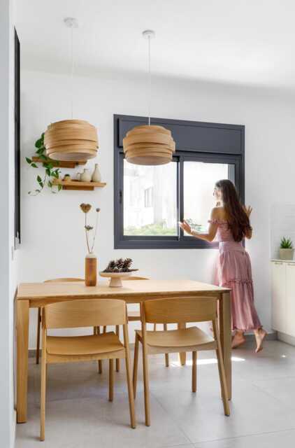 Handcrafted Bamboo Lampshade Wood Pendant Light - Mid Century Lighting Us Prepaid Tariffs- Chandelier Kitchen-And-Dining Cloud - image 1