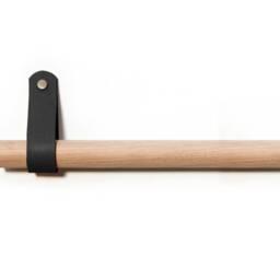 Single Leather Curtain Pole 0-720cm/0-283.5 - thumbnail 2