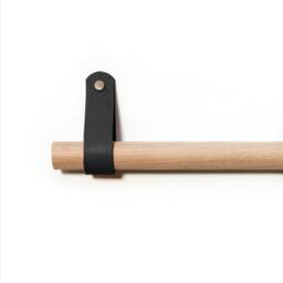 Single Leather Curtain Pole 0-720cm/0-283.5 - thumbnail 1