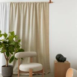 Single Leather Curtain Pole 0-720cm/0-283.5 - thumbnail 4
