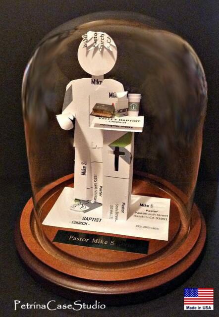 Custom Business Card Sculpture Pastor, Clergy, Public Speaker Gift - image 1