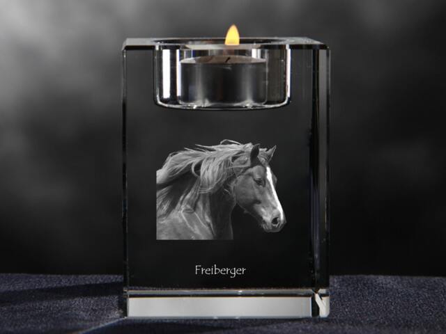 Freiberger - Crystal Candlestick With Horse, Souvenir, Decoration, Limited Edition, Collection - image 1