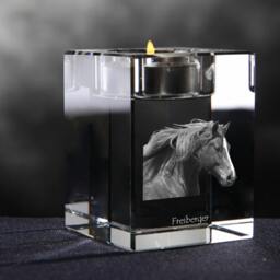 Freiberger - Crystal Candlestick With Horse, Souvenir, Decoration, Limited Edition, Collection - thumbnail 3