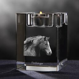 Freiberger - Crystal Candlestick With Horse, Souvenir, Decoration, Limited Edition, Collection - thumbnail 2