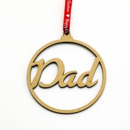 Personalised Wooden Christmas Baubles, Tree Ornament, Mdf, Gift, Decoration, Personalised Bauble - thumbnail 3