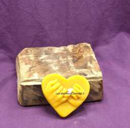 "Pure Beeswax Candle ""Friendship Heart"
