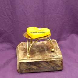 "Pure Beeswax Candle ""Friendship Heart" - thumbnail 4
