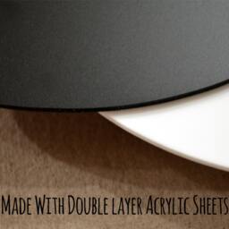 Hipster Moustache - Black & White Wall Clock - thumbnail 2