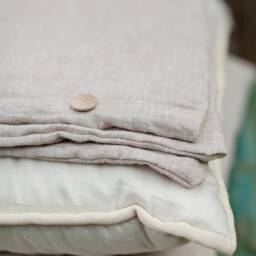 Softened Linen Pillow Cover, 26x26 - thumbnail 3