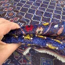 5'5x10'2 Afghan Mushwani Hand-Knotted Wool Rug - Tribal Diamond Design Carpet Vintage Oriental Accent For Living Room Or Hallway - thumbnail 4