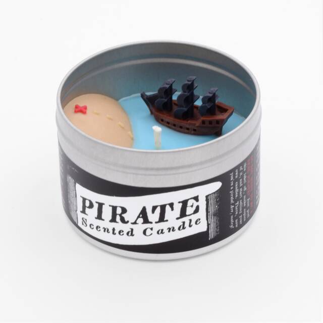 Pirate Scented Candle - Gift Party Rum Scent Great For An Actual Pirate But Be Careful With Candles While At Sea, Matey - image 1