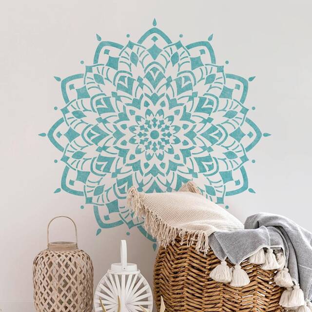 Creativity Mandala Stencil - Mandala Wall Stencil Large Wall For Painting On Wood Better Than Decals - image 1