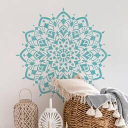 Creativity Mandala Stencil - Mandala Wall Stencil Large Wall For Painting On Wood Better Than Decals - thumbnail 1