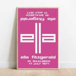 Ella Fitzgerald in Baalbeck 1971 Poster - Vintage Jazz Concert Print Lebanon History Wall Art - thumbnail 3