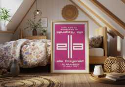 Ella Fitzgerald in Baalbeck 1971 Poster - Vintage Jazz Concert Print Lebanon History Wall Art - thumbnail 1