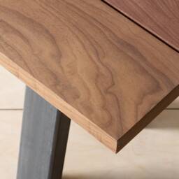 Konk ??? Ormst??ng Bench [Walnut] Industrial Modern Oak Or Walnut Dining Seat, Minimalist Hallway Seating, Side Table - thumbnail 3