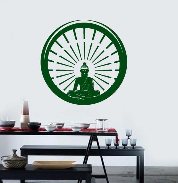 Wall Art Mural Buddha Praying Buddhism Yoga Studio Decal - #1006D - image 1