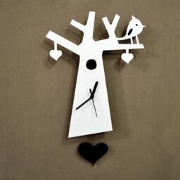 Love Bird On A Tree - Pendulum Wall Clock - thumbnail 2