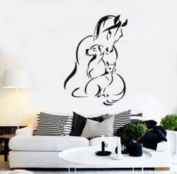 Vinyl Wall Decal Animals Horse Dog Cat Farm Veterinary Clinic Cute Pets Decor Stickers Mural - #2352Di