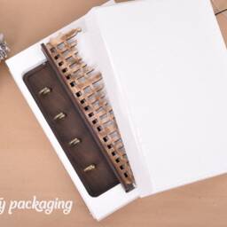Personalized Wood Key Hanger For Wall, Entryway Organizer - thumbnail 4