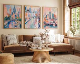 Set Of 3 Melbourne Poster Set, Australian Travel Prints, Australia Art, Decor, Oceania Wall Art